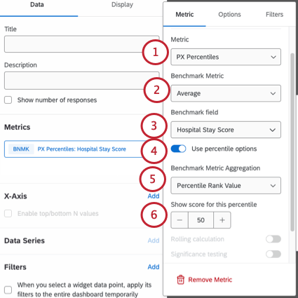 configuring a percentile benchmark