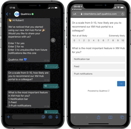 Bild von WhatsApp-Verteilungen auf einem Mobiltelefon