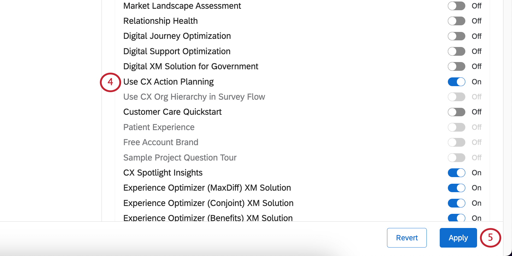 permission enabled, apply button on the bottom of the page