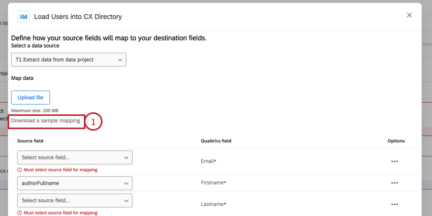 auf Vorlage herunterladen klicken