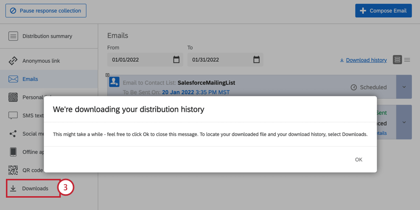 Navigation zu Downloads
