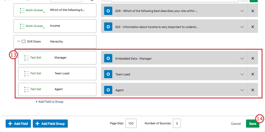Todos os níveis hierarquia recuados no drill down hierarquia