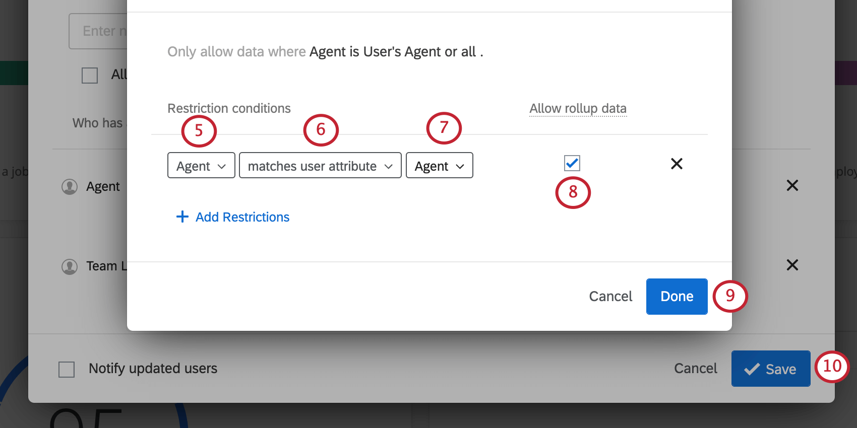 Riga dei campi compilata come descritto
