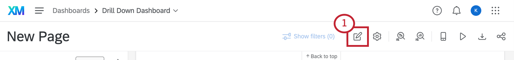 edit page button looks like a pencil icon