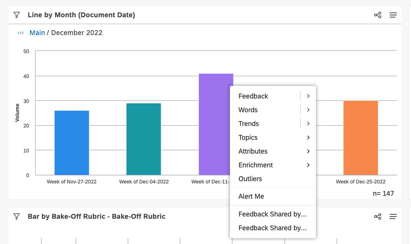 drilling on a bar chart