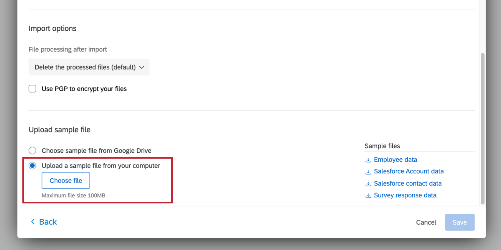 le choix dun échantillon sur votre ordinateur