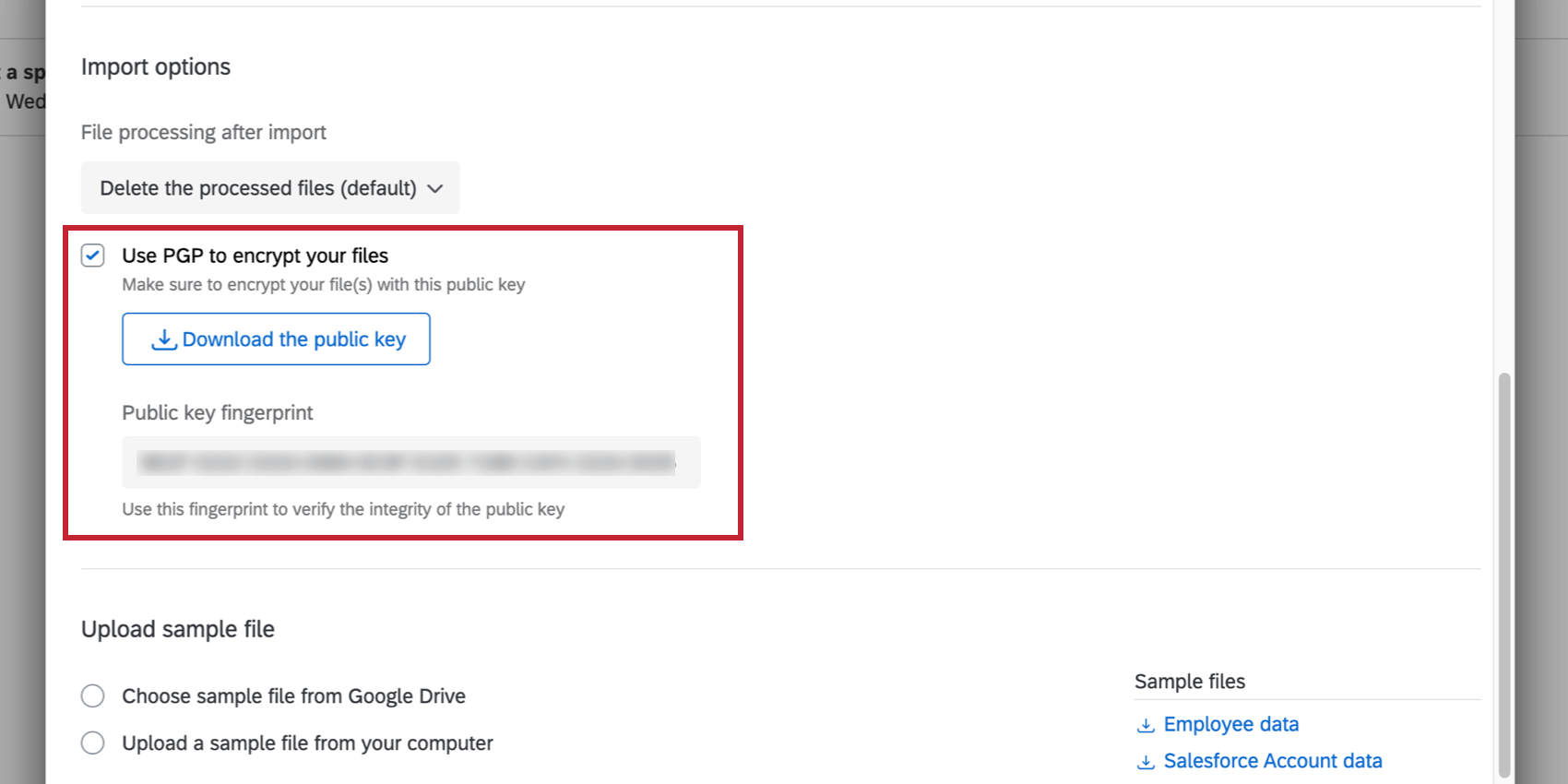 Image of task described and the step where PGP encryption is added