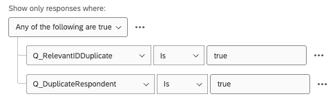 filter conditions that are inclusive