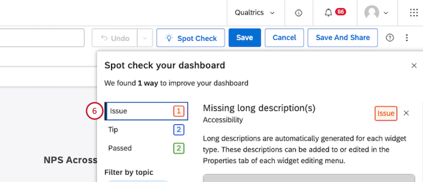 El problema está seleccionado