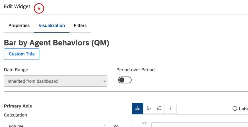Vous pouvez ensuite modifier les propriétés du widget dans la fenêtre Modifier le widget.