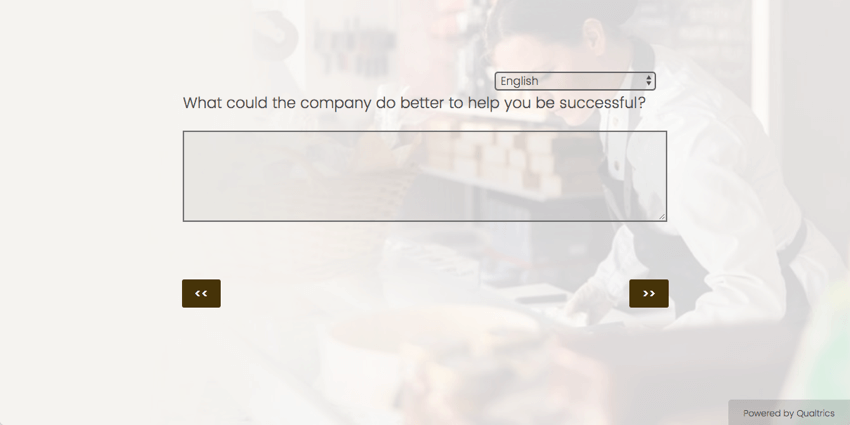 Above the essay text box, it asks, What could the company do better to help you be successful?