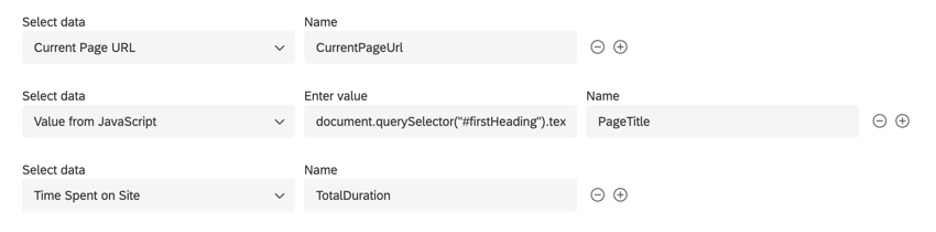 Ejemplo de datos embebidos descritos a continuación