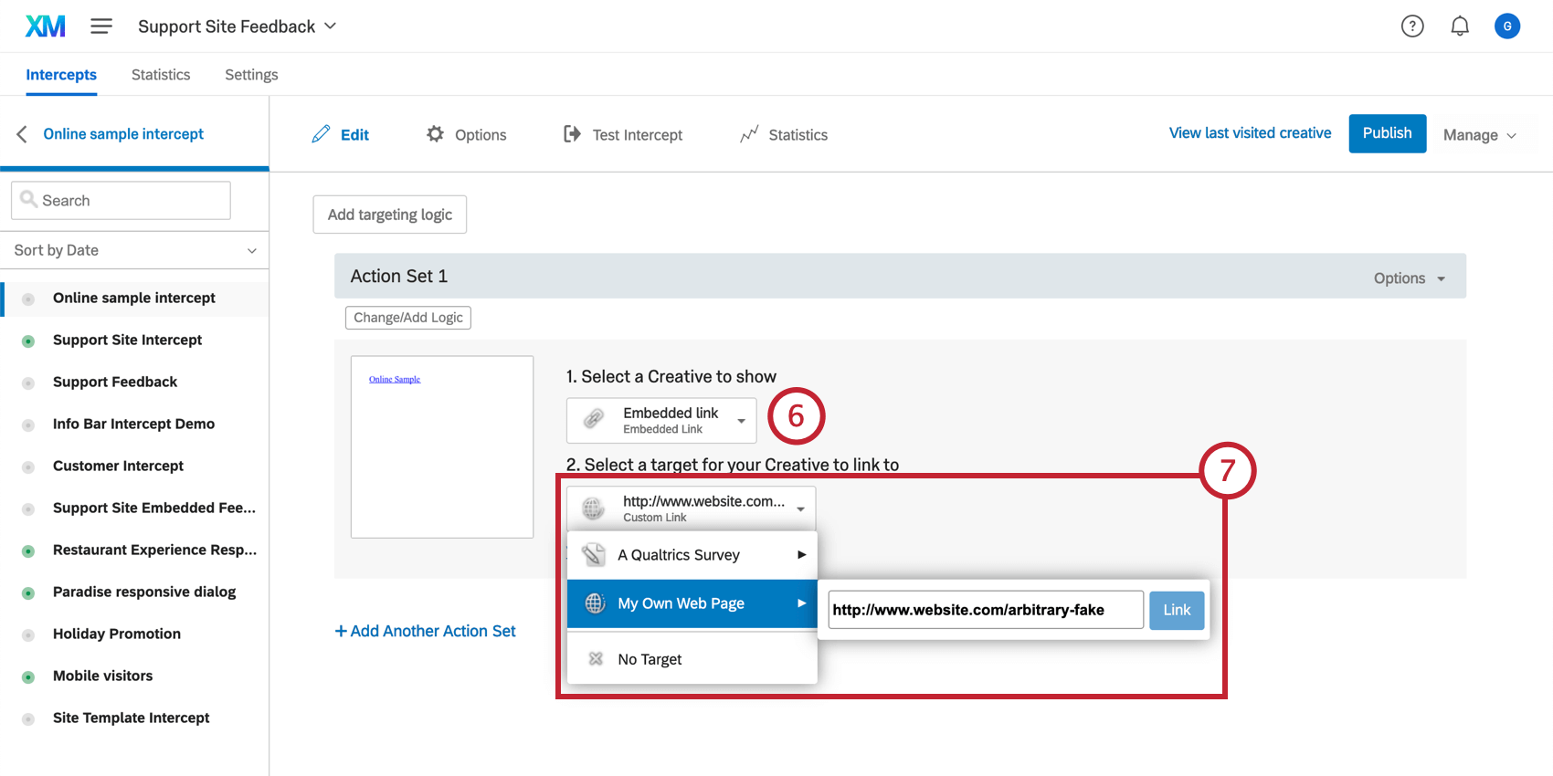 Specificare leditor e la destinazione sullintercettazioni