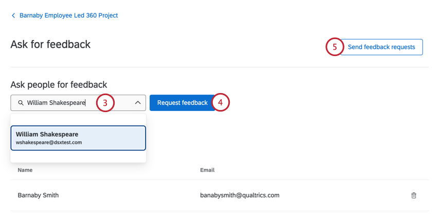 adicionar avaliadores como um indivíduo