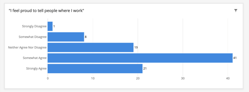Il grafico a barre orizzontali blu visualizza i dati descritti