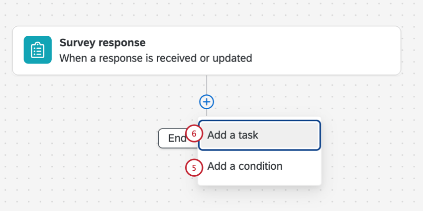 adding a condition and task to the workflow