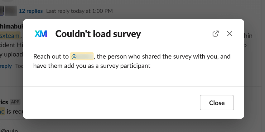 lerrore di caricamento del sondaggio non è stato possibile