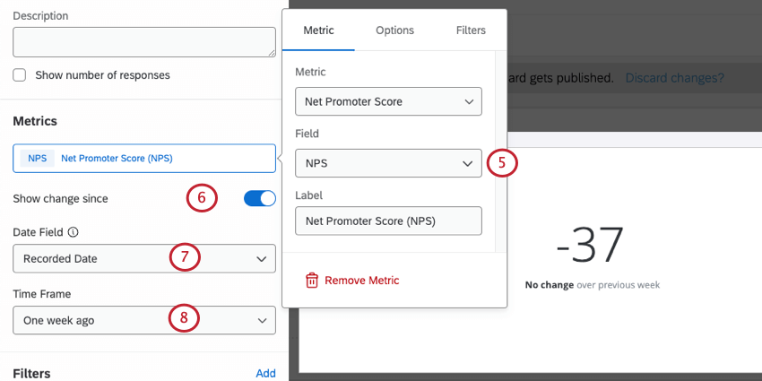 De volta ao painel de edição widget