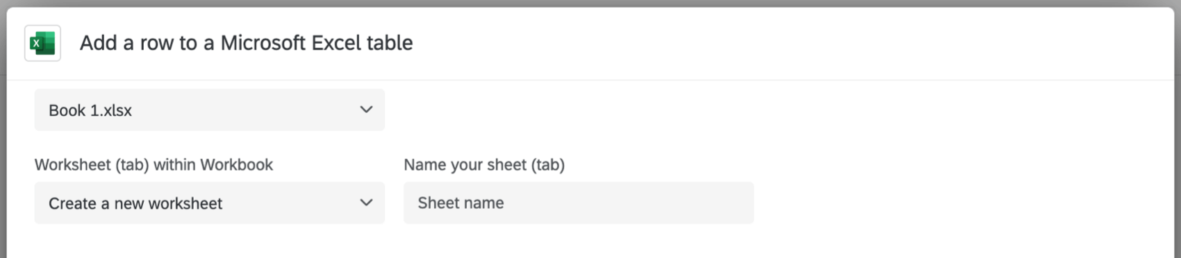 creating a new worksheet within a task