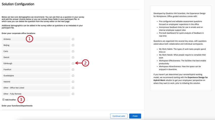 adding office locations to the project