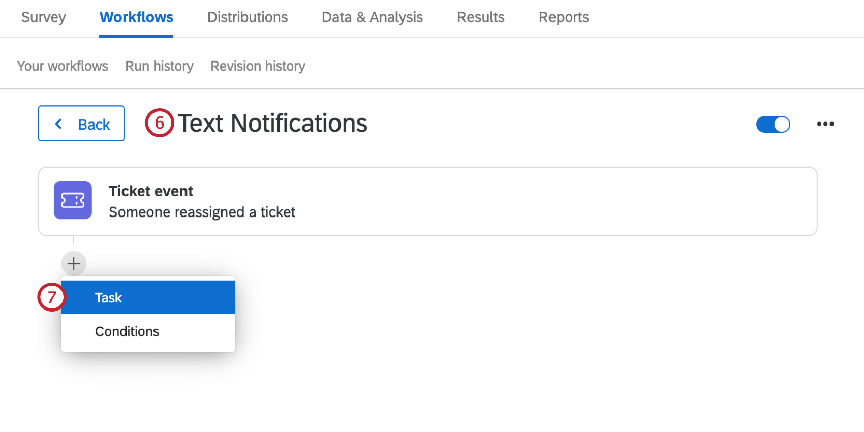 creazione di un flusso di lavoro di notifica