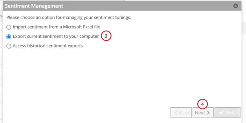 exporting sentiments