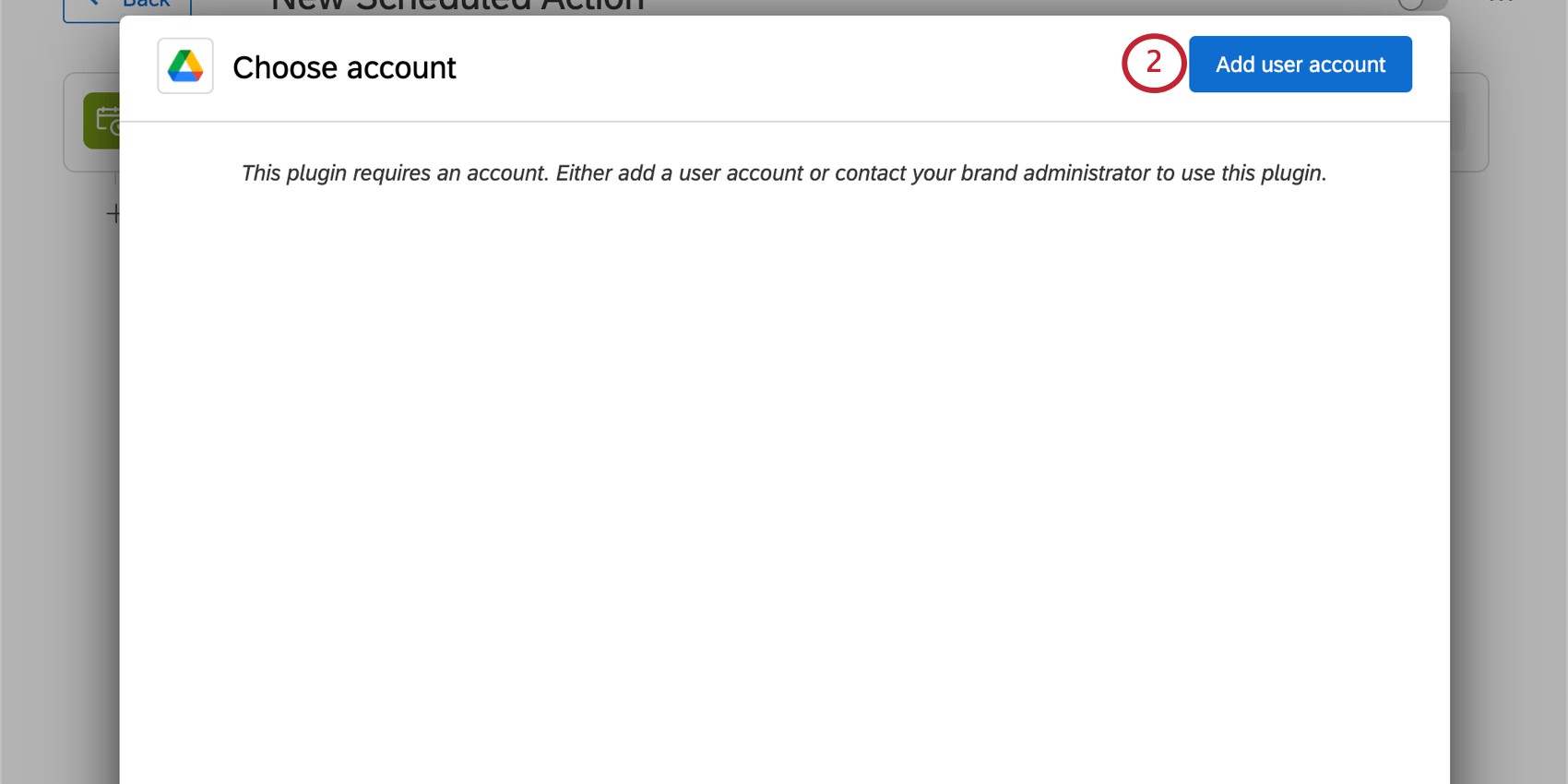 clicando em adicionar conta de usuário no canto superior direito