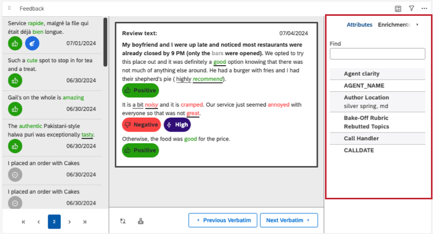 context pane to right of documents