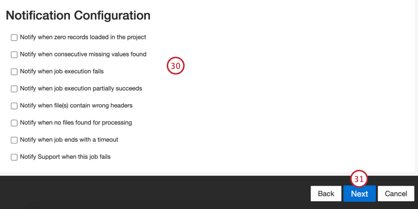 choosing job notifications