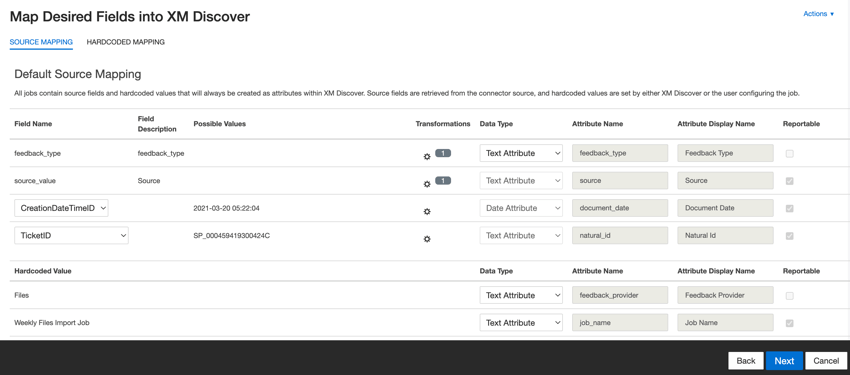 the default fields for file inbound jobs