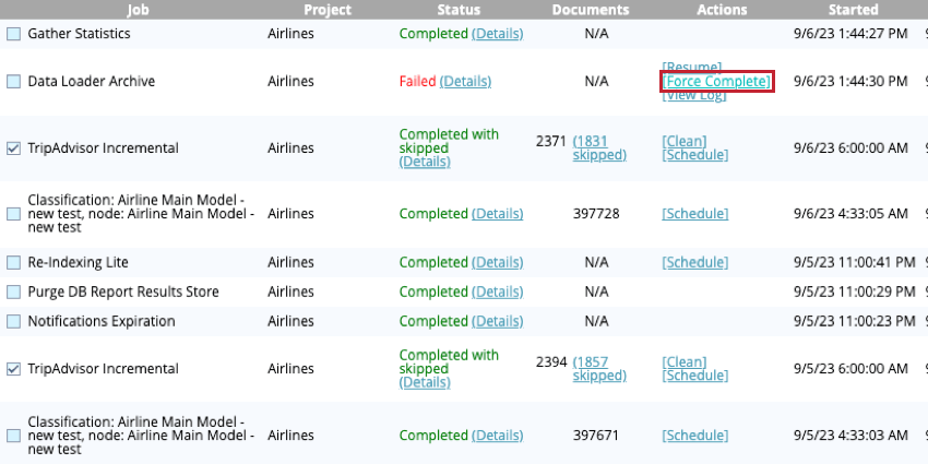 Al hacer clic, se completa la fuerza