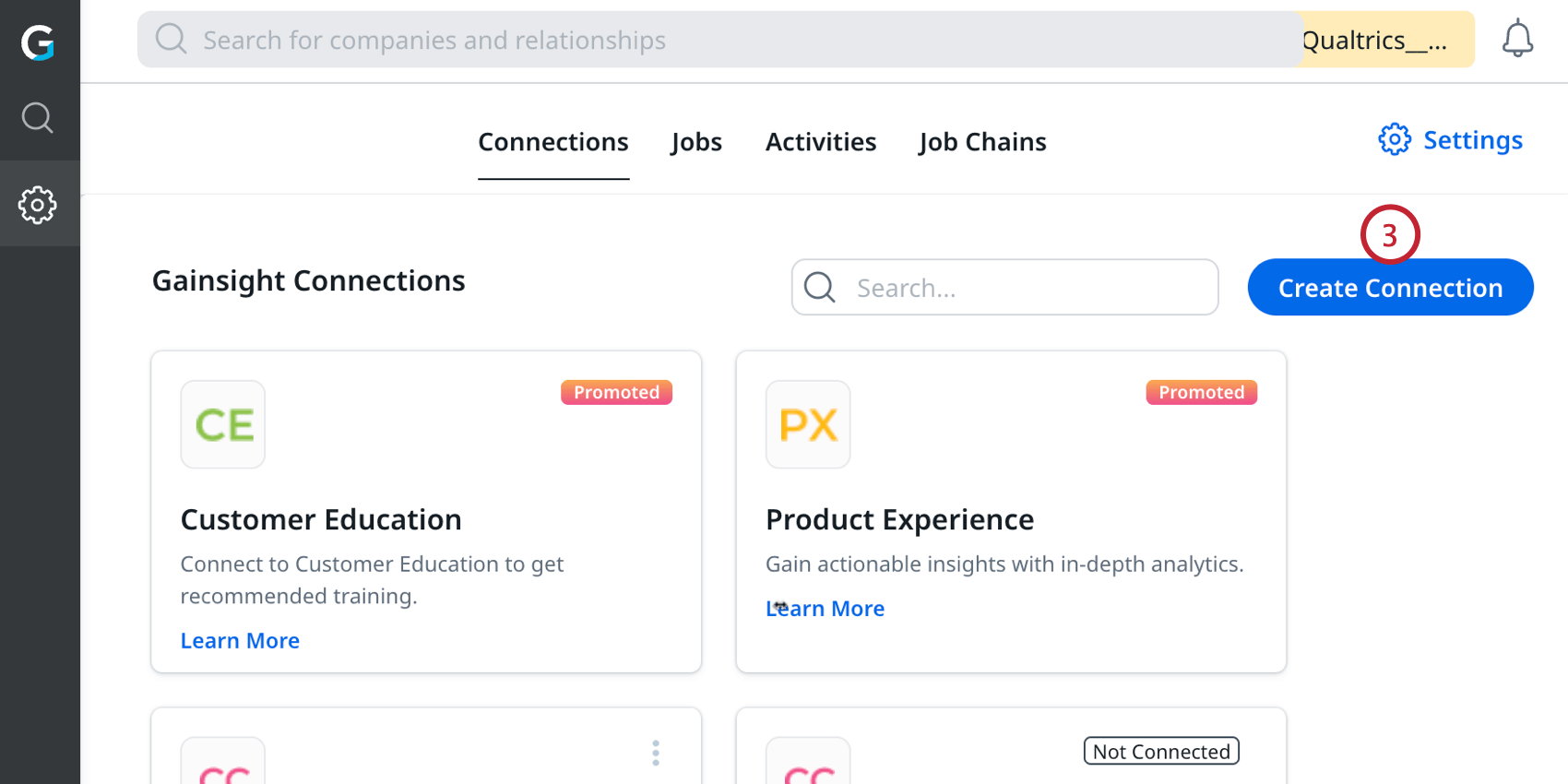 setting up a new connection