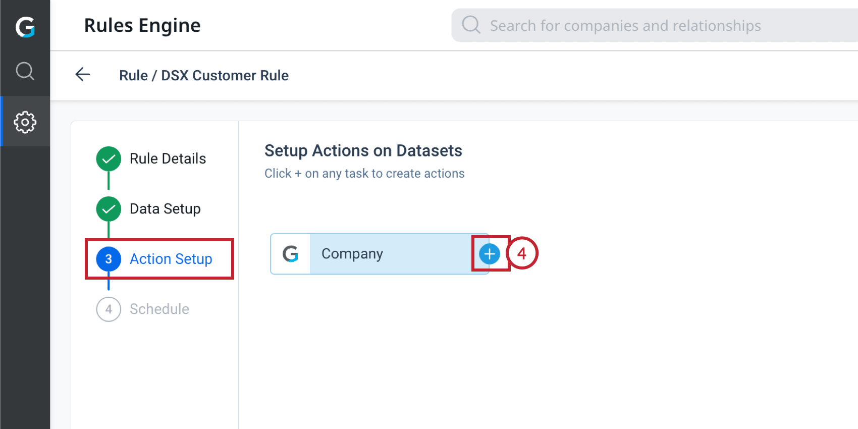 adicionar uma ação à regra