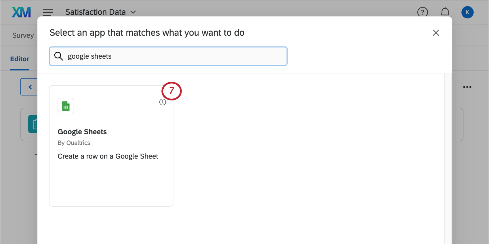 scelta dellattività di Google Sheets