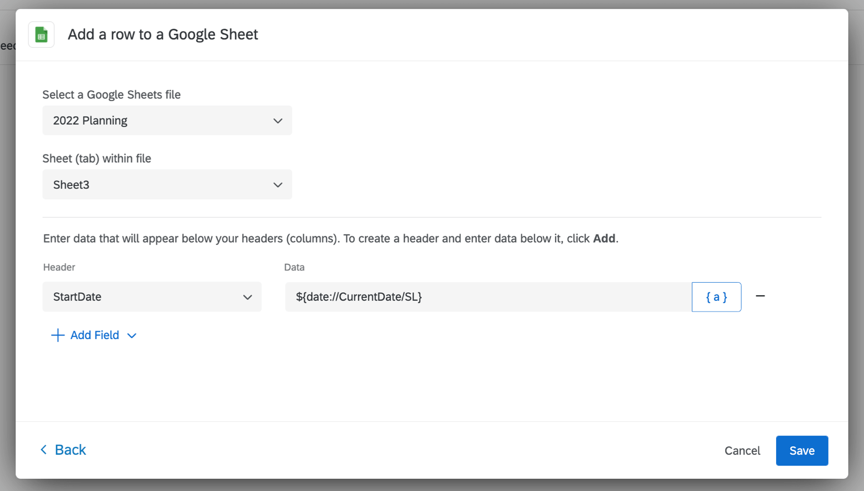 adding the file to an existing sheet