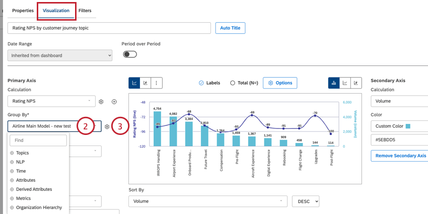 choisir un groupe par option