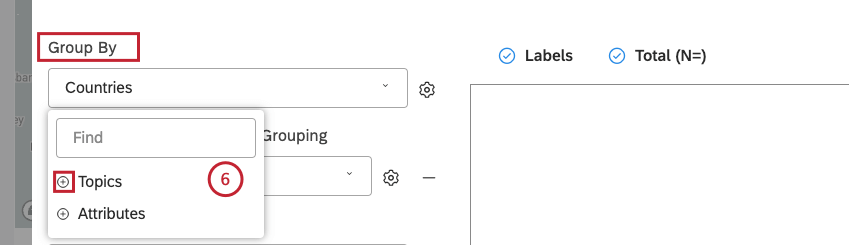 Als geografisch gekennzeichnete Attribute und Modelle werden verwendet, um Daten im Widget zu gruppieren. Wählen Sie 1 Option aus.