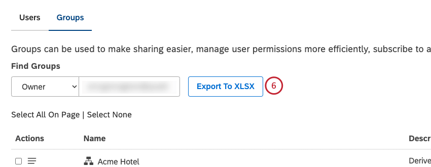 Fare clic su Esporta in XLSX.