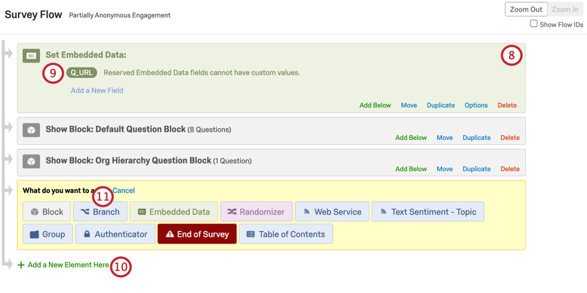 adding an embedded data for Q_URL at the top of the survey flow