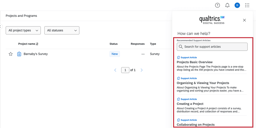 Fedrampアカウントで表示されるサポートサイトの記事検索