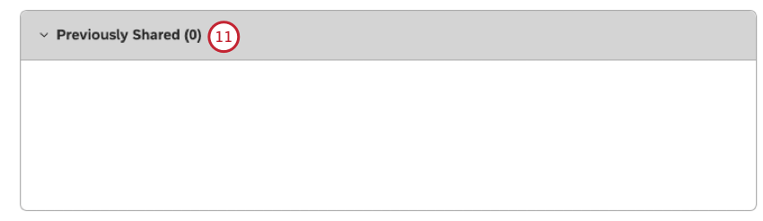 section précédemment partagée