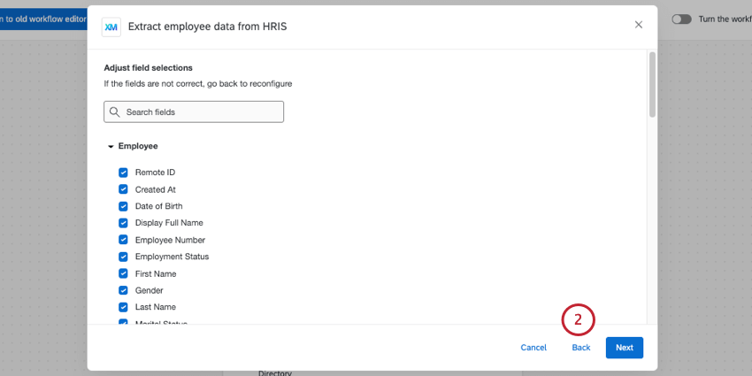 botão inferior esquerdo