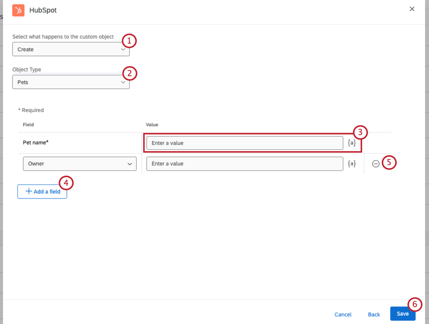 configuring a custom object task
