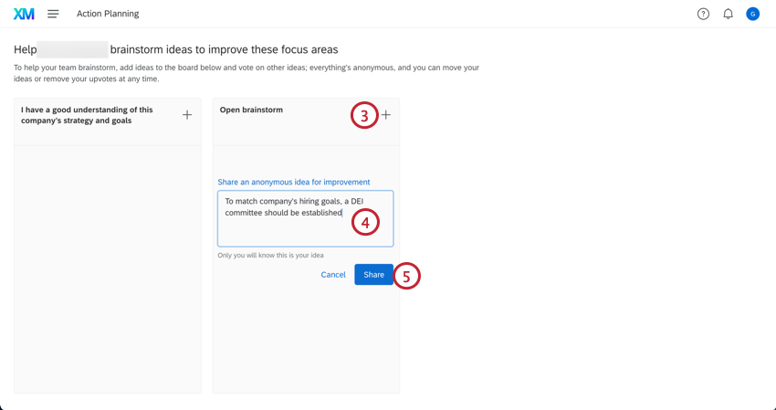 aggiungere una nuova idea