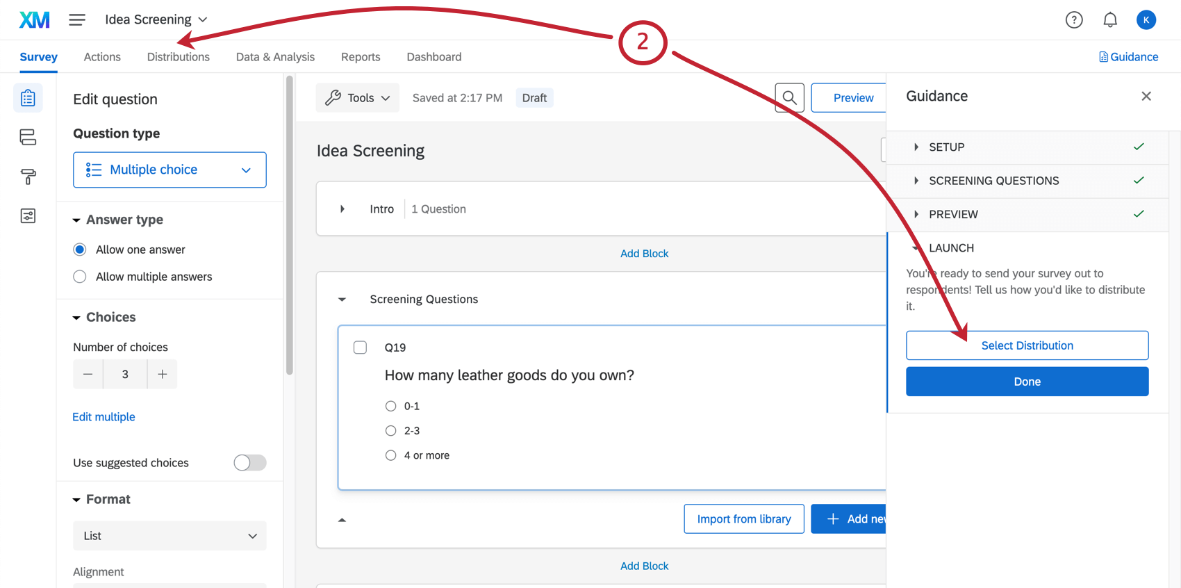配信へのナビゲート