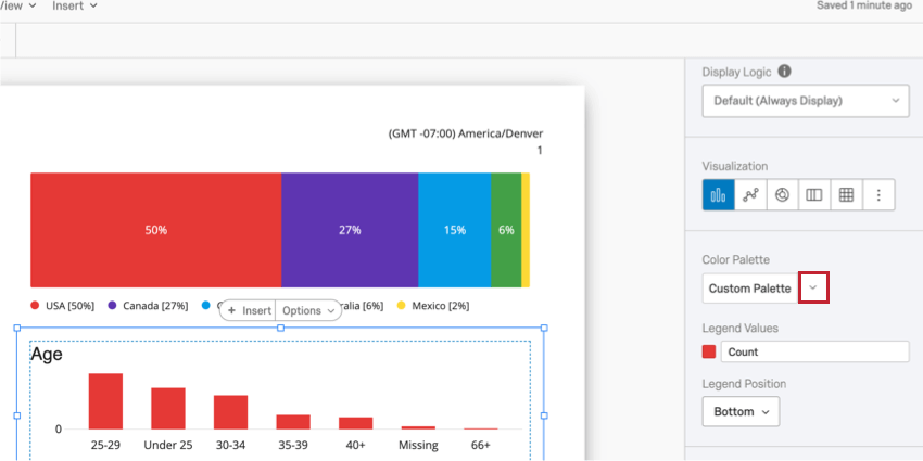 image of the color palette option