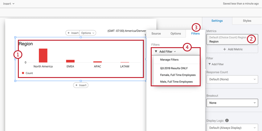 imagem de um filtro métrico