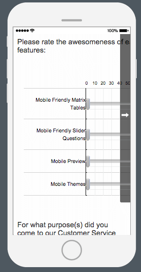 Une matrice avec des curseurs déroulants qui ne tiennent pas sur l’écran