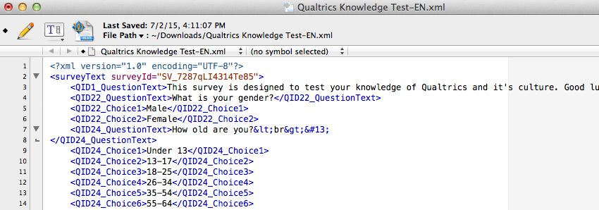 Un doc xml de traducciones