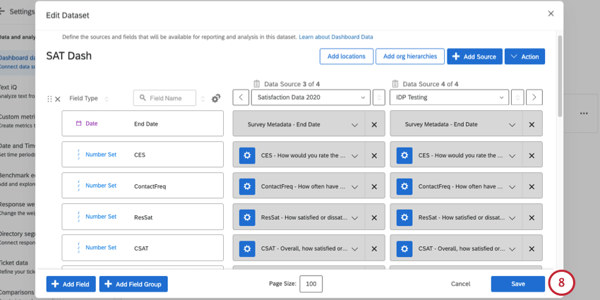 pulsante di salvataggio in basso a destra